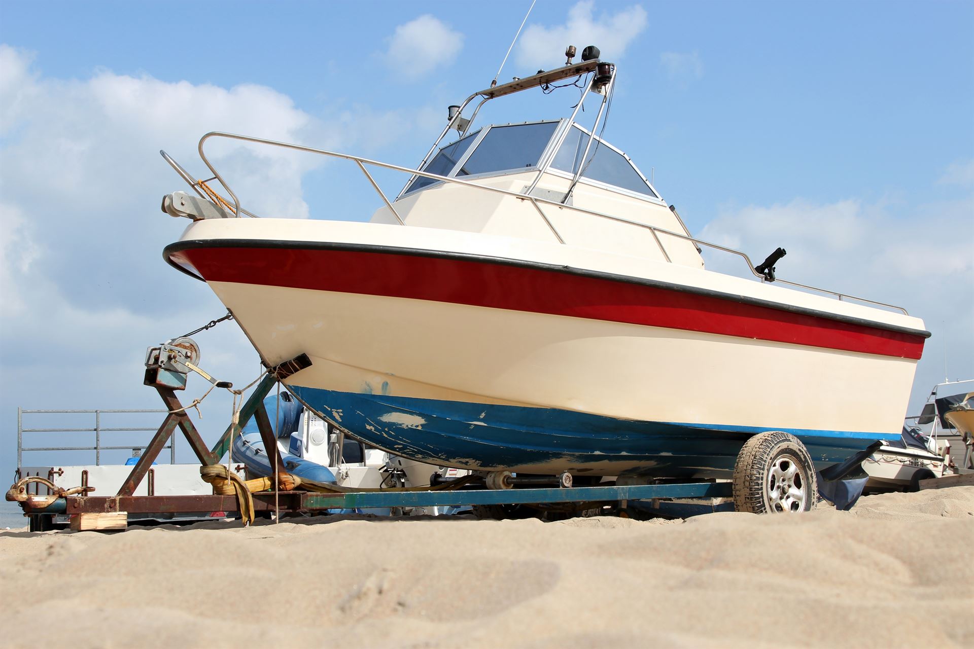 remorque pour bateau à Poussan